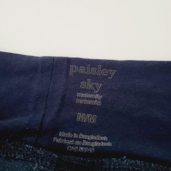 Paisley Sky Jeans Maternity Pregnancy Skinny Stretch Belly Support Blue M - Picture 7 of 10